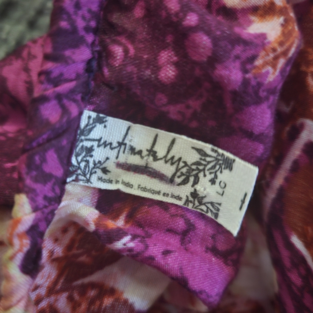 Free People Intimately Stay Awhile Floral Lace Mini Slip Dress - Size Large - Picture 6 of 9